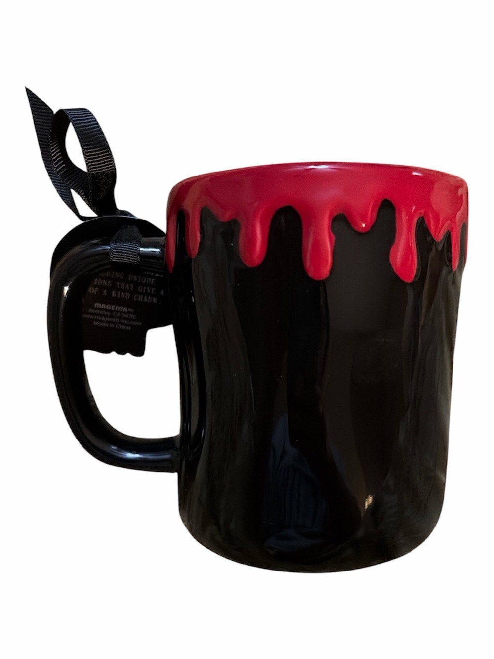 Rae Dunn "BITE ME" Mug with Red Drip Trim NWT - Picture 2 of 4